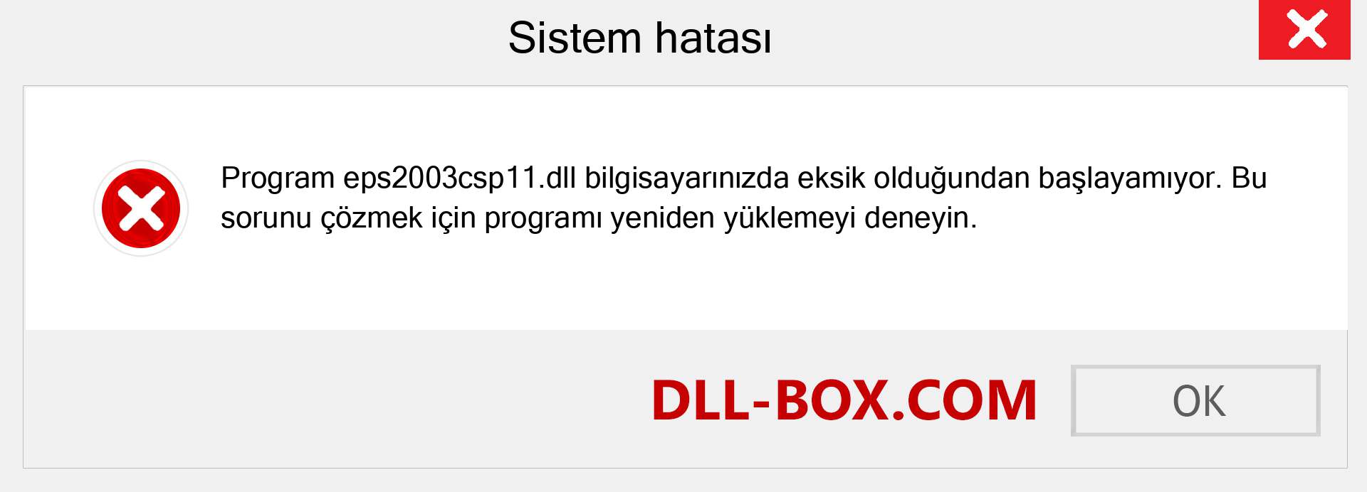 eps2003csp11.dll dosyası eksik mi? Windows 7, 8, 10 için İndirin - Windows'ta eps2003csp11 dll Eksik Hatasını Düzeltin, fotoğraflar, resimler